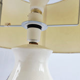 Vintage Moorcroft Hibiscus or Iris Pattern Lamp with shade