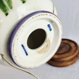 Vintage Moorcroft Hibiscus or Iris Pattern Lamp with shade