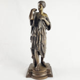 Antique 19th Century Bronze Roman Female Diety By Gautier Editeur Diana De Gables