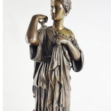 Antique 19th Century Bronze Roman Female Diety By Gautier Editeur Diana De Gables