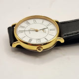 Vintage Slim Gold Plated Longines Quartz Gents Wristwatch