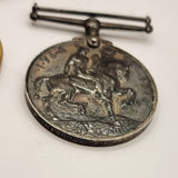 Pair of WW1 Medals British Victory medal and war medal to 47645 Pte H.C. Macbeth KRRC
