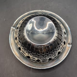 Antique Silver Fretwork Basket Bowl 1899 19th Century