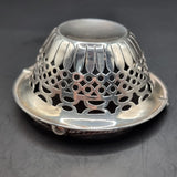 Antique Silver Fretwork Basket Bowl 1899 19th Century