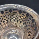 Antique Silver Fretwork Basket Bowl 1899 19th Century