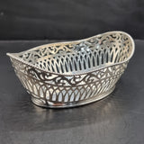 Antique 1902? Edwardian Silver Pair of Bon Bon Dishes Birmingham Henry Mathews