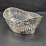 Antique 1902? Edwardian Silver Pair of Bon Bon Dishes Birmingham Henry Mathews