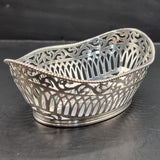 Antique 1902? Edwardian Silver Pair of Bon Bon Dishes Birmingham Henry Mathews
