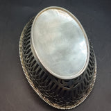 Antique 1902? Edwardian Silver Pair of Bon Bon Dishes Birmingham Henry Mathews