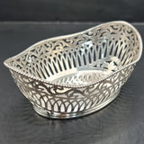Antique 1902? Edwardian Silver Pair of Bon Bon Dishes Birmingham Henry Mathews
