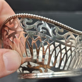 Antique 1902? Edwardian Silver Pair of Bon Bon Dishes Birmingham Henry Mathews