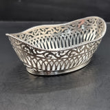 Antique 1902? Edwardian Silver Pair of Bon Bon Dishes Birmingham Henry Mathews