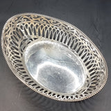 Antique 1902? Edwardian Silver Pair of Bon Bon Dishes Birmingham Henry Mathews