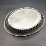 Antique 1902? Edwardian Silver Pair of Bon Bon Dishes Birmingham Henry Mathews