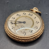 Antique Art Deco Gold Plated Pocket / Fob Watch by Waltham