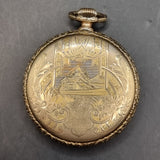 Antique Art Deco Gold Plated Pocket / Fob Watch by Waltham