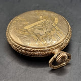 Antique Art Deco Gold Plated Pocket / Fob Watch by Waltham