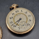 Antique Art Deco Gold Plated Pocket / Fob Watch by Waltham