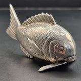 Rare Antique Japanese Fine Silver Fish by K.Uyeda Sterling Silver
