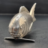 Rare Antique Japanese Fine Silver Fish by K.Uyeda Sterling Silver