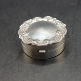 Vintage 1956 925 Sterling Silver Pill Box by DS