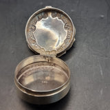 Vintage 1956 925 Sterling Silver Pill Box by DS