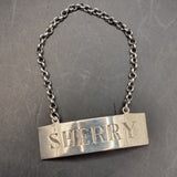 Antique Edinburgh Silver Georgian Sherry Label by Franis Howden