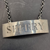 Antique Edinburgh Silver Georgian Sherry Label by Franis Howden