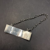 Antique Edinburgh Silver Georgian Sherry Label by Franis Howden