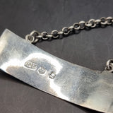 Antique Edinburgh Silver Georgian Sherry Label by Franis Howden