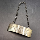 Antique Edinburgh Silver Georgian Port Label by Franis Howden
