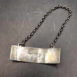 Antique Edinburgh Silver Georgian Port Label by Franis Howden