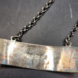 Antique Edinburgh Silver Georgian Port Label by Franis Howden