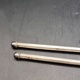 Set of Four Antique Sterling Silver Swizzle Sticks in Fitted Dorwin Case.
