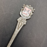 Vintage White Metal and Enamel Silver Spoon S. Vigilio Lake Garda