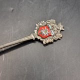 Vintage White Metal silver Souvenir Spoon of Andermatt, Switzerland