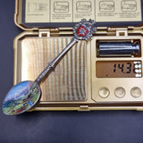 Vintage White Metal silver Souvenir Spoon of Andermatt, Switzerland