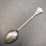 Vintage Silver and Enamel Souvenir Spoon of Kurhaus in Merano Italy.