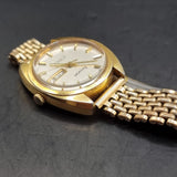 Vintage 1970s Accurist 21 Jewels Automatic Day Date Gold Plated Wristwatch