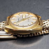 Vintage 1970s Accurist 21 Jewels Automatic Day Date Gold Plated Wristwatch