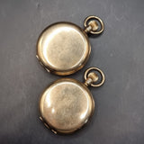 Two Antique Gold Plated Pocket Watches by Elgin USA.