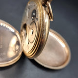 Two Antique Gold Plated Pocket Watches by Elgin USA.