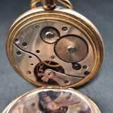 Two Antique Gold Plated Pocket Watches by Elgin USA.