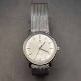 Vintage 1960s Omega Seamaster De Ville Stainless Steel Manual Wind Wristwatch