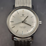 Vintage 1960s Omega Seamaster De Ville Stainless Steel Manual Wind Wristwatch