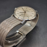 Vintage 1960s Omega Seamaster De Ville Stainless Steel Manual Wind Wristwatch