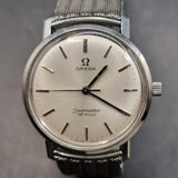 Vintage 1960s Omega Seamaster De Ville Stainless Steel Manual Wind Wristwatch