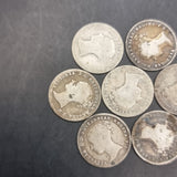 Victoria Fourpence/Groat Coin Lot (7) 1839 1840 1842 1844 1854 1855 silver coins