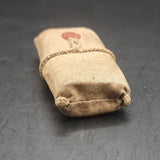 Antique/ Vintage Unusual Hessian Cardboard Matchbox with Wax Seal