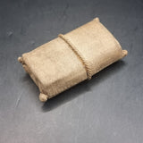 Antique/ Vintage Unusual Hessian Cardboard Matchbox with Wax Seal